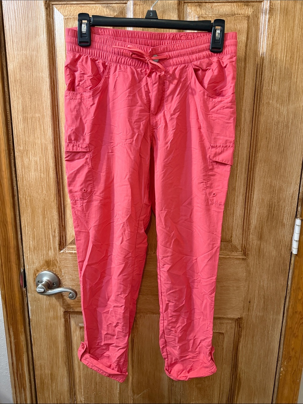 Columbia Coral Pink Drawstring Cargo Pants